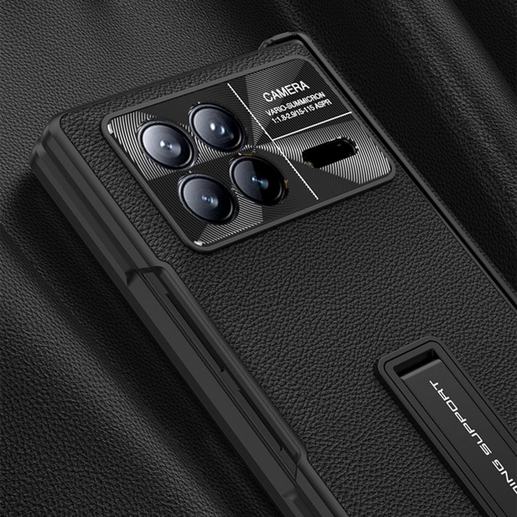 For Xiaomi Mix Fold 3 GKK Magnetic Hinge Flip Leather Phone Case with Holder(Black) - free shipping - PMC TechLife - Order now!