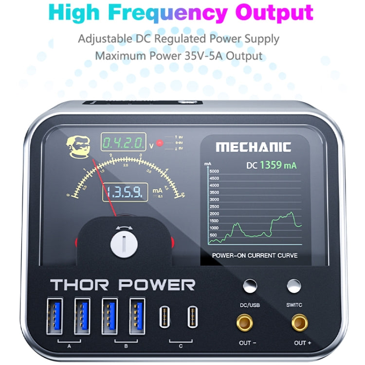 Mechanic Thor Power Intelligent DC Regulated Diagnostic Supply Power with Expansion Interface, Plug:EU - free shipping - PMC TechLife - Order now!