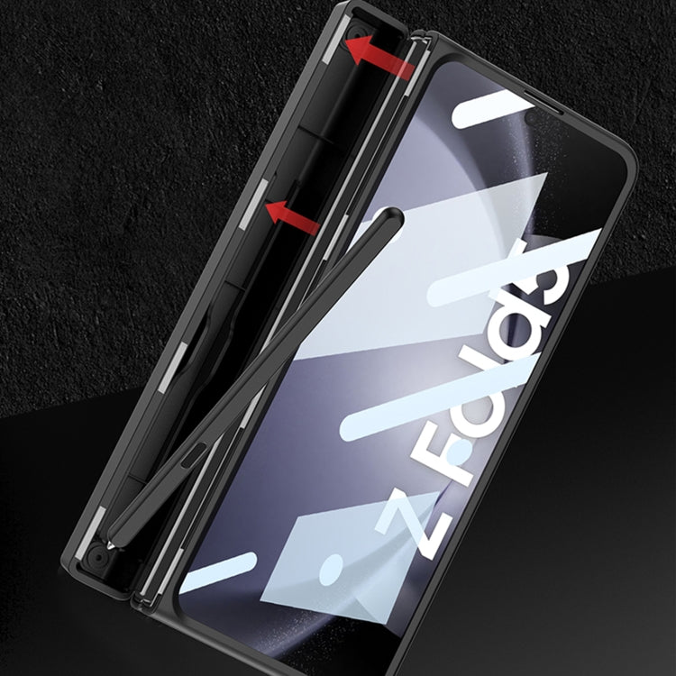 For Samsung Galaxy Z Fold5 GKK Integrated Folding Alloy Shell PC Phone Case with Pen Box, Not Included Pen(Green) - free shipping - PMC TechLife - Order now!