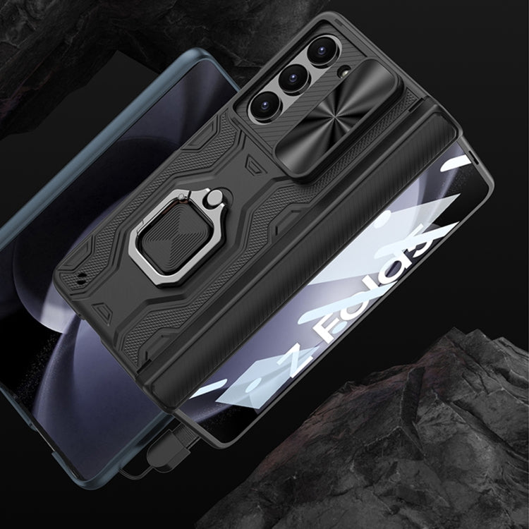 For Samsung Galaxy Z Fold5 GKK Integrated Folding Alloy Shell PC Phone Case with Pen Box, Not Included Pen(Green) - free shipping - PMC TechLife - Order now!