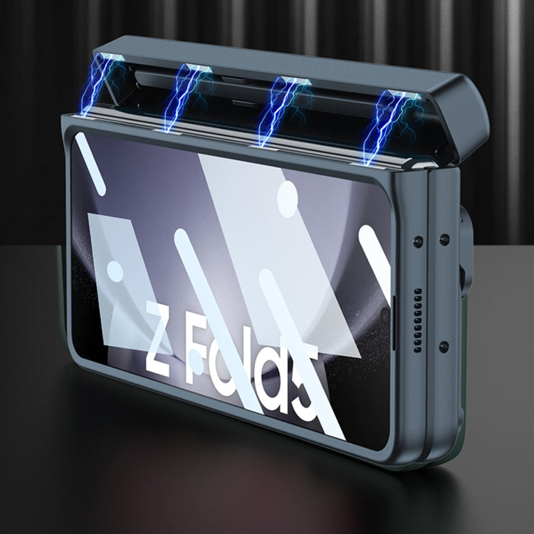 For Samsung Galaxy Z Fold5 GKK Integrated Folding Alloy Shell PC Phone Case with Pen Box, Not Included Pen(Black) - Galaxy Z Fold5 Cases by GKK | Online Shopping South Africa | PMC TechLife | Buy Now Pay Later Mobicred