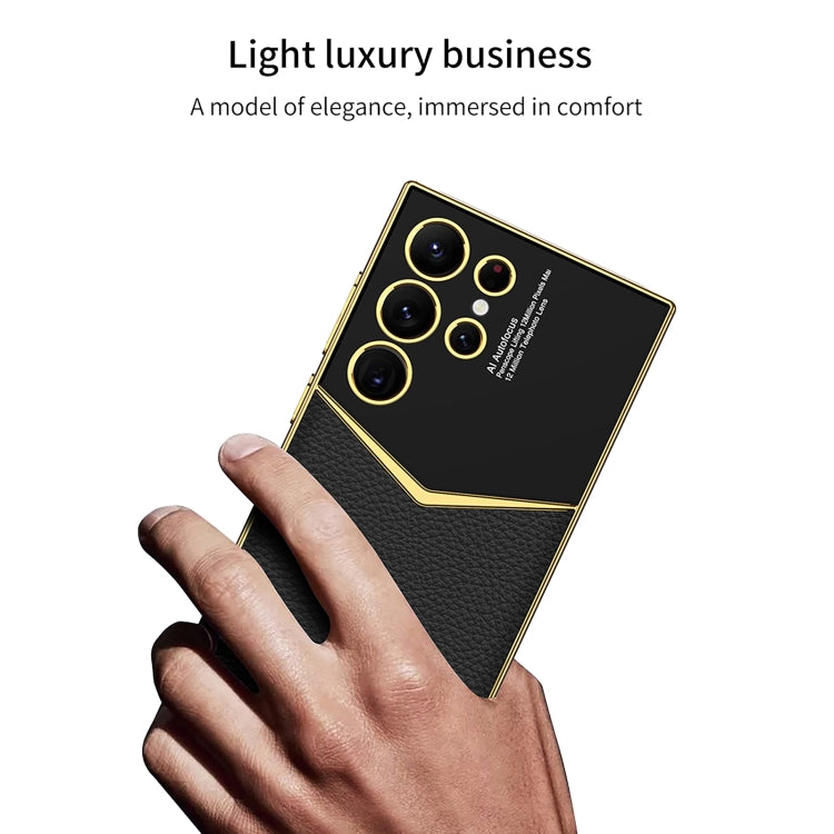 For Samsung Galaxy S24 Ultra 5G GKK Plating Soft TPU + Leather Full Coverage Phone Case without Pen(Green) - free shipping - PMC TechLife - Order now!