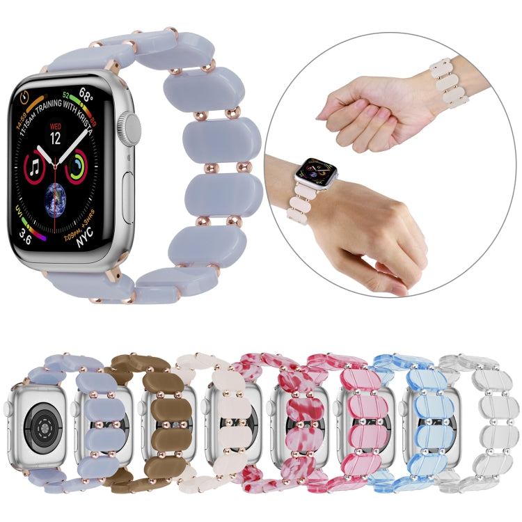 For Apple Watch Series 8 45mm Stretch Resin Watch Band(Peach Red) - free shipping - PMC TechLife - Order now!