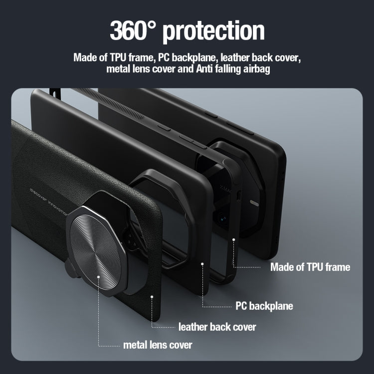 For Huawei Mate 60 RS Ultimate NILLKIN CamShield Prop Series PC + TPU Phone Case(Black) - Huawei Cases by NILLKIN | Online Shopping South Africa | PMC TechLife | Buy Now Pay Later Mobicred