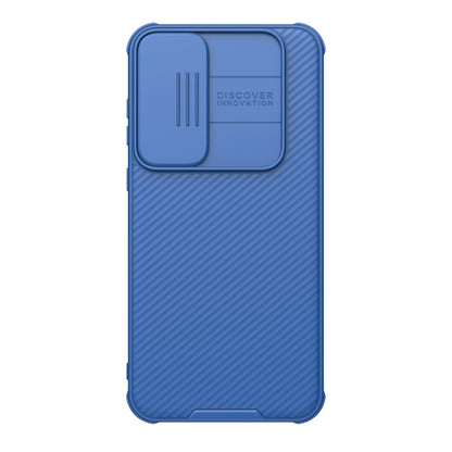 For Samsung Galaxy A55 NILLKIN Black Mirror Pro Series Camshield PC Phone Case(Blue) - Galaxy Phone Cases by NILLKIN | Online Shopping South Africa | PMC Jewellery | Buy Now Pay Later Mobicred