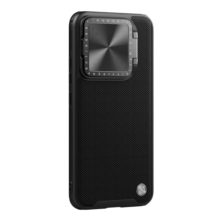 For Xiaomi 14 Pro NILLKIN Textured Prop Magnetic Lens Protection Holder Nylon Phone Case(Black) - 14 Pro Cases by NILLKIN | Online Shopping South Africa | PMC Jewellery | Buy Now Pay Later Mobicred