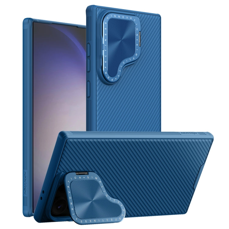 For Samsung Galaxy S24 Ultra 5G NILLKIN Black Mirror Prop CD Texture Mirror Phone Case(Blue) - Galaxy S24 Ultra 5G Cases by NILLKIN | Online Shopping South Africa | PMC TechLife | Buy Now Pay Later Mobicred