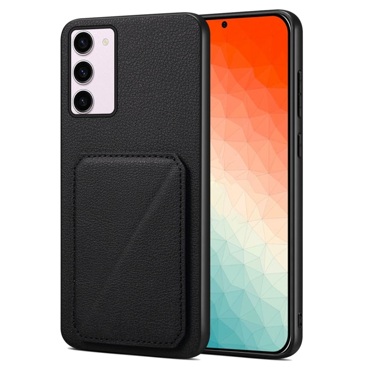For Samsung Galaxy S24+ 5G Denior Imitation Calf Leather Back Phone Case with Holder(Black) - free shipping - PMC TechLife - Order now!
