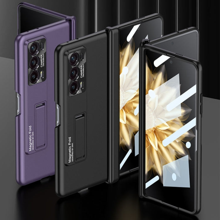For Honor Magic V2 GKK Integrated Magnetic Folding Hinge All-inclusive Phone Case(Black) - Honor Cases by GKK | Online Shopping South Africa | PMC TechLife | Buy Now Pay Later Mobicred