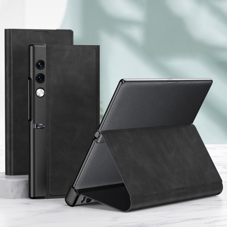 For Honor V Purse GKK Frosted Leather Fold Phone Case(Black) - Honor Cases by GKK | Online Shopping South Africa | PMC TechLife | Buy Now Pay Later Mobicred