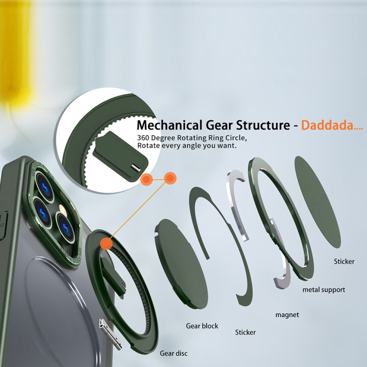 For iPhone 15 Pro Max 360-degree Rotating MagSafe Magnetic Holder Phone Case(Green) - free shipping - PMC TechLife - Order now!