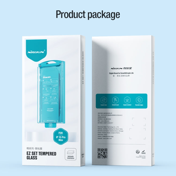 For iPhone 15 Pro Max 10pcs NILLKIN Chang Series Tempered Glass Protective Film - free shipping - PMC TechLife - Order now!