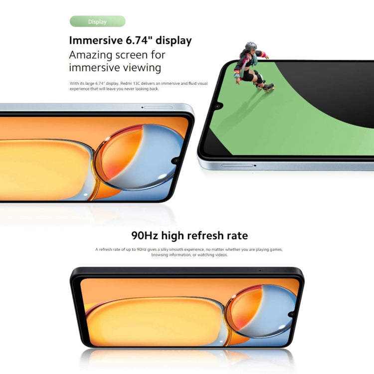 Xiaomi Redmi 13C 5G, 8GB+256GB,  6.74 inch MIUI 14 MediaTek Dimensity 6100+ Octa Core 2.2GHz, NFC, Network: 5G, Not Support Google Play(Starlight Black) - free shipping - PMC TechLife - Order now!