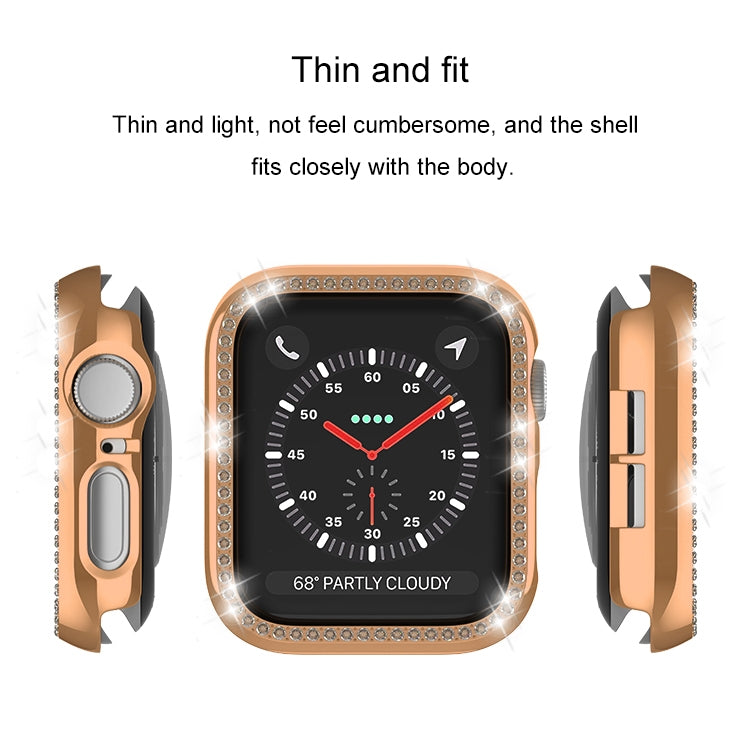 For Apple Watch Series 3 / 2 / 1 42mm Plating Row Diamond Hollow PC Watch Case(Silver) - free shipping - PMC TechLife - Order now!
