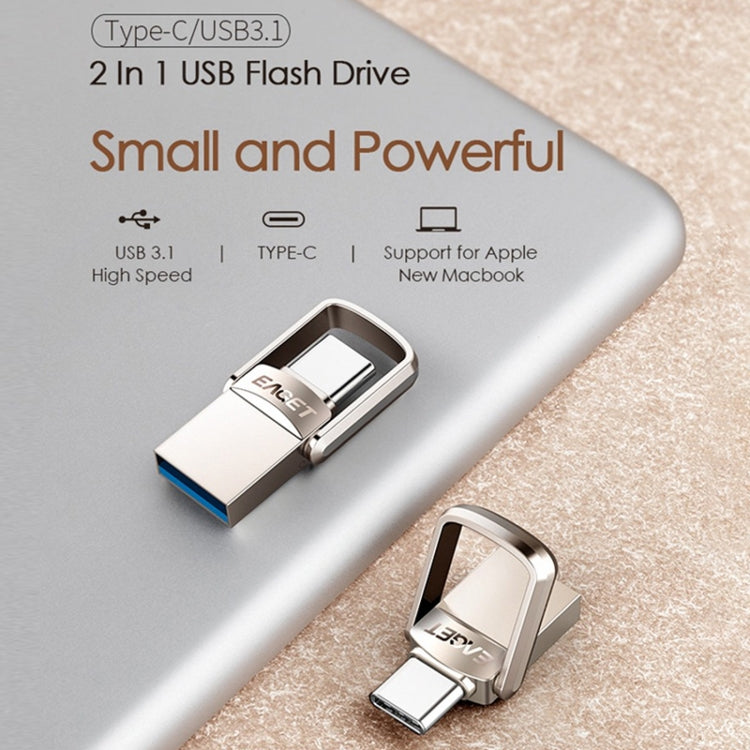 EAGET 128G USB 3.1 + Type-C / USB-C  Interface Metal Twister Flash U Disk, with Micro USB OTG Adapter - free shipping - PMC TechLife - Order now!