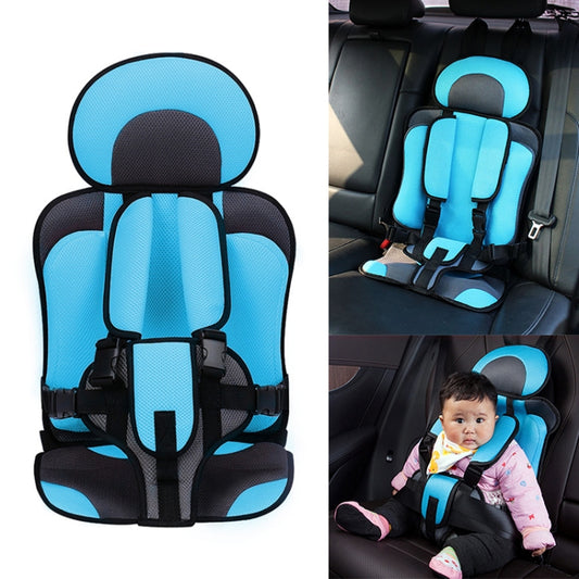 Car Portable Children Safety Seat, Size:50 x 33 x 21cm (For 0-5 Years Old)(Light Blue + Grey) - Seat Accessories by PMC Jewellery | Online Shopping South Africa | PMC Jewellery