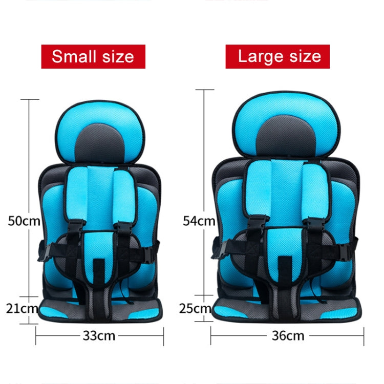 Car Portable Children Safety Seat, Size:50 x 33 x 21cm (For 0-5 Years Old)(Light Blue + Grey) - Seat Accessories by PMC Jewellery | Online Shopping South Africa | PMC Jewellery