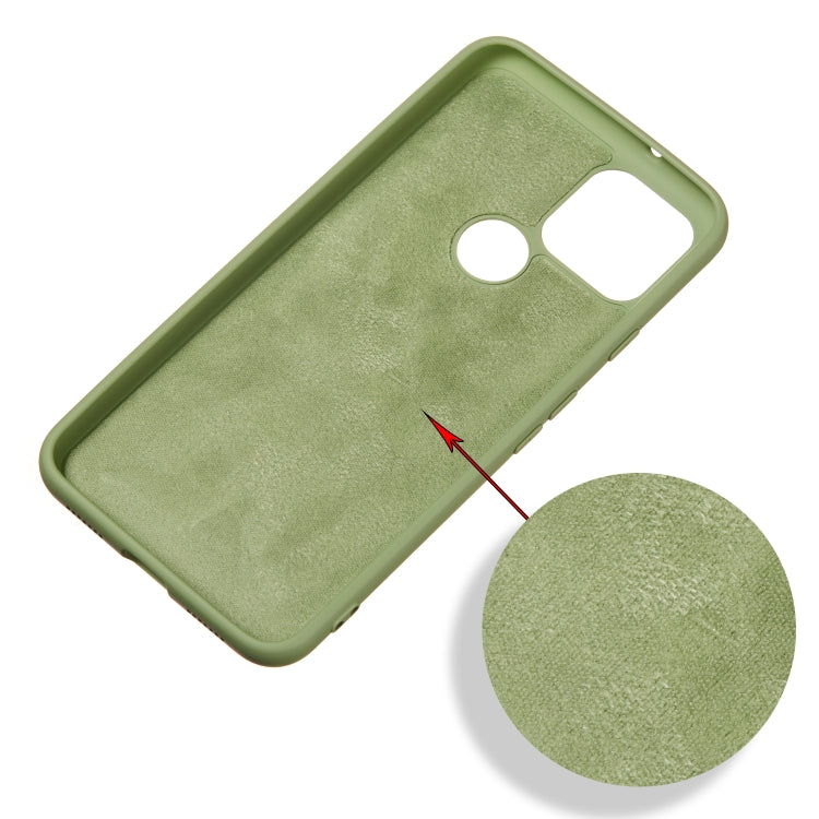 For Google Pixel 4a 5G Pure Color Liquid Silicone Shockproof Full Coverage Case(Green) - Google Cases by PMC TechLife | Online Shopping South Africa | PMC TechLife