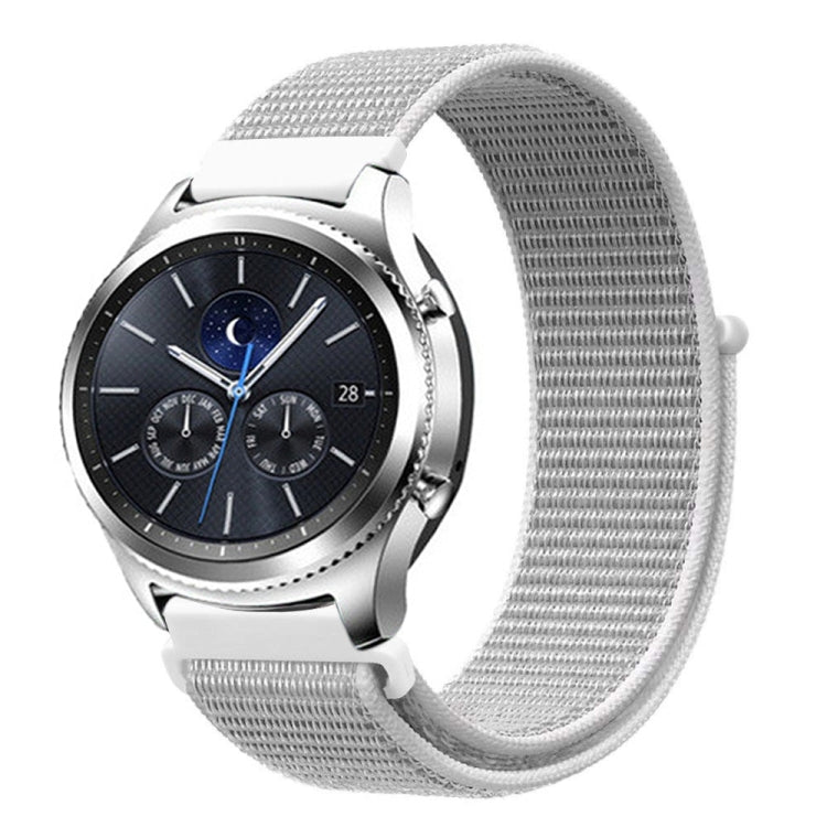 For Samsung Galaxy Watch 42mm Nylon Braided Watch Band(Seashell) - Watch Bands by PMC Jewellery | Online Shopping South Africa | PMC Jewellery | Buy Now Pay Later Mobicred