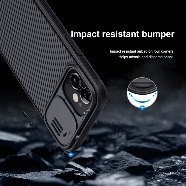 For iPhone 12 mini NILLKIN Black Mirror Pro Series Camshield Full Coverage Dust-proof Scratch Resistant Phone Case(Black) - iPhone 12 mini Cases by NILLKIN | Online Shopping South Africa | PMC Jewellery
