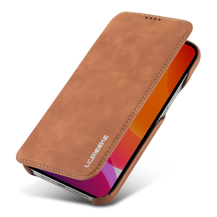For iPhone 12 Pro Max LC.IMEEKE Hon Ancient Series Horizontal Flip Leather Case with Holder & Card Slot(Brown) - iPhone 12 Pro Max Cases by LC.IMEEKE | Online Shopping South Africa | PMC TechLife | Buy Now Pay Later Mobicred