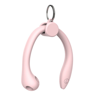 For AirPods 1 / 2 / AirPods Pro / Huawei FreeBuds 3 Wireless Earphones Silicone Anti-lost Lanyard Ear Hook(Pink) - Anti-lost & Holder by PMC Jewellery | Online Shopping South Africa | PMC Jewellery