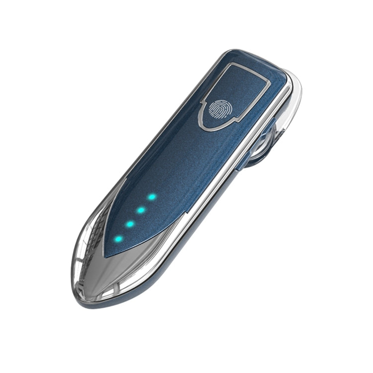 ME-3 Bluetooth 5.0 Business Style Touch Switch Bluetooth Earphone(Blue) - Bluetooth Earphone by PMC TechLife | Online Shopping South Africa | PMC TechLife