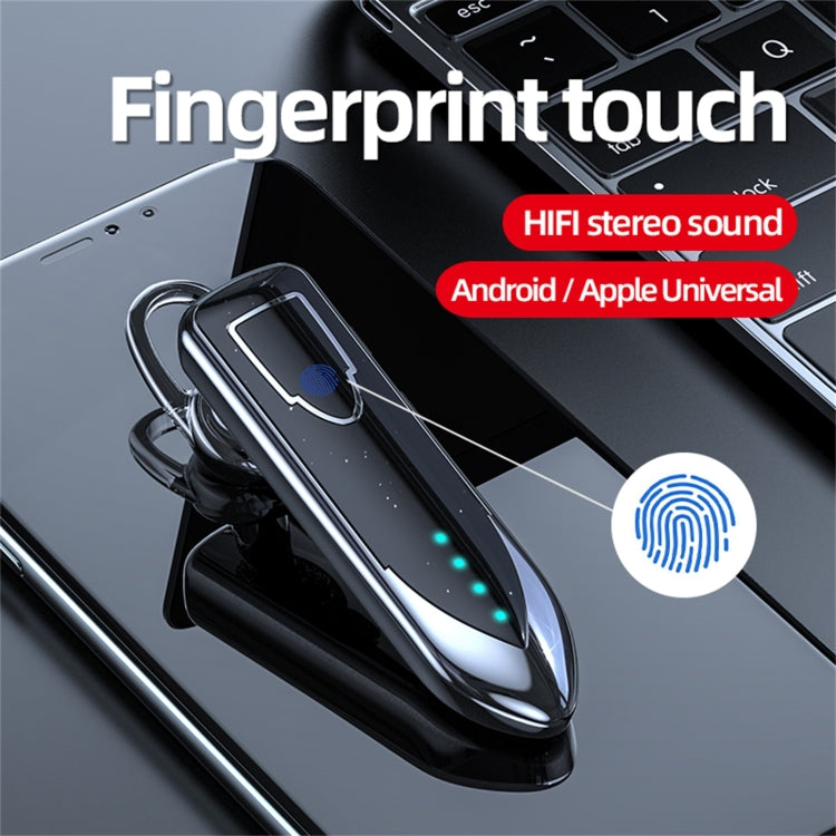 ME-3 Bluetooth 5.0 Business Style Touch Switch Bluetooth Earphone(Black) - Bluetooth Earphone by PMC TechLife | Online Shopping South Africa | PMC TechLife