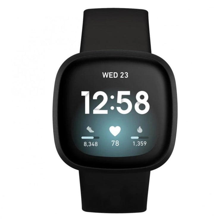 For Fitbit Versa 4 / Versa 3 / Sense 2 / Sense Silicone Watch Band, Size: L(Dark Green) - Watch Bands by PMC TechLife | Online Shopping South Africa | PMC TechLife | Buy Now Pay Later Mobicred