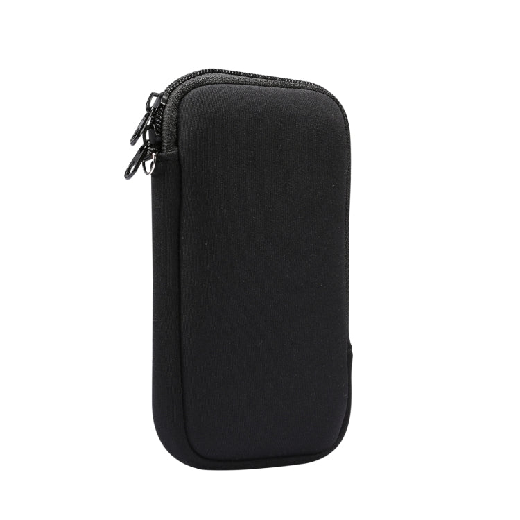 Universal Elasticity Zipper Protective Case Storage Bag with Lanyard For 6.7-6.9 inch Smart Phones(Black) - iPhone 12 Pro Max Cases by PMC TechLife | Online Shopping South Africa | PMC TechLife | Buy Now Pay Later Mobicred