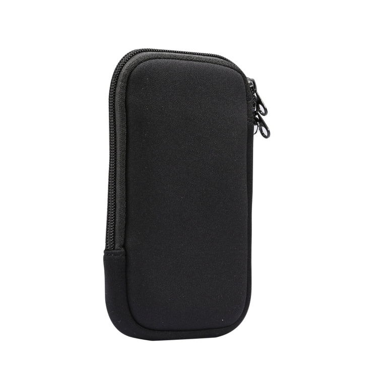 Universal Elasticity Zipper Protective Case Storage Bag with Lanyard For 6.7-6.9 inch Smart Phones(Black) - iPhone 12 Pro Max Cases by PMC TechLife | Online Shopping South Africa | PMC TechLife | Buy Now Pay Later Mobicred