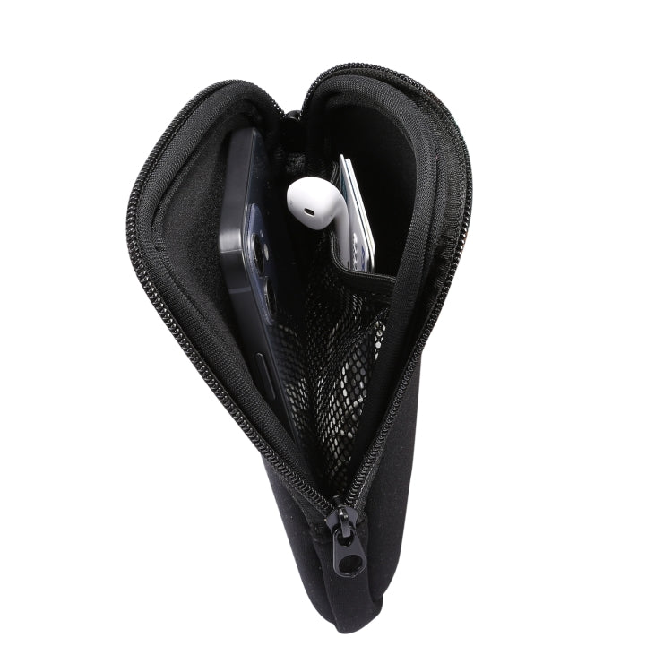 Universal Elasticity Zipper Protective Case Storage Bag with Lanyard For 6.7-6.9 inch Smart Phones(Black) - iPhone 12 Pro Max Cases by PMC TechLife | Online Shopping South Africa | PMC TechLife | Buy Now Pay Later Mobicred
