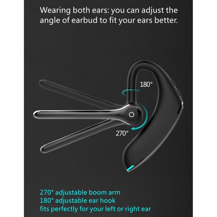 F910 Bluetooth 5.0 Hanging Ear Style Dual Mic Noise Cancelling Bluetooth Earphone(Black Blue) - Bluetooth Earphone by PMC TechLife | Online Shopping South Africa | PMC TechLife