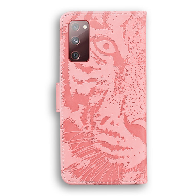 For Samsung Galaxy S20 FE / S20 FE 5G / S20 Lite Tiger Embossing Pattern Horizontal Flip Leather Case with Holder & Card Slots & Wallet(Pink) - Galaxy S20 FE Cases by NILLKIN | Online Shopping South Africa | PMC TechLife