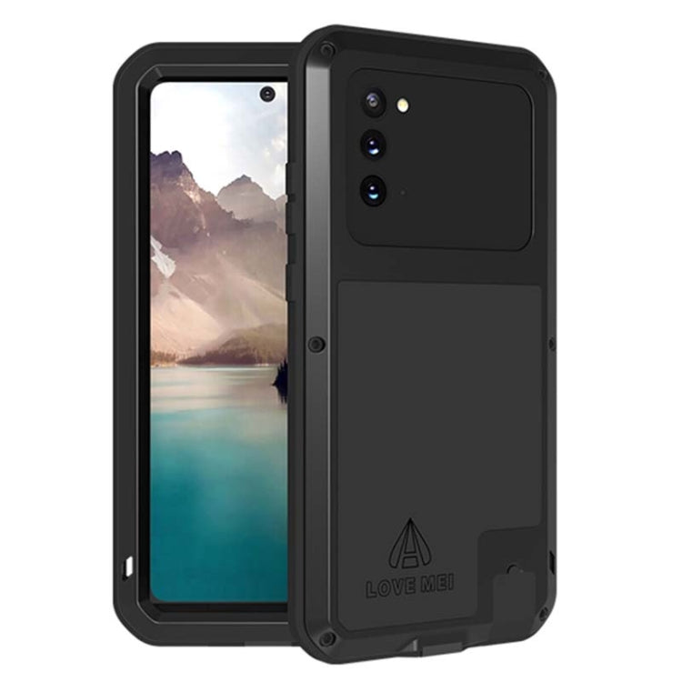 For Samsung Galaxy Note 20 LOVE MEI Metal Shockproof Waterproof Dustproof Protective Case without Glass(Black) - free shipping - PMC TechLife - Order now!