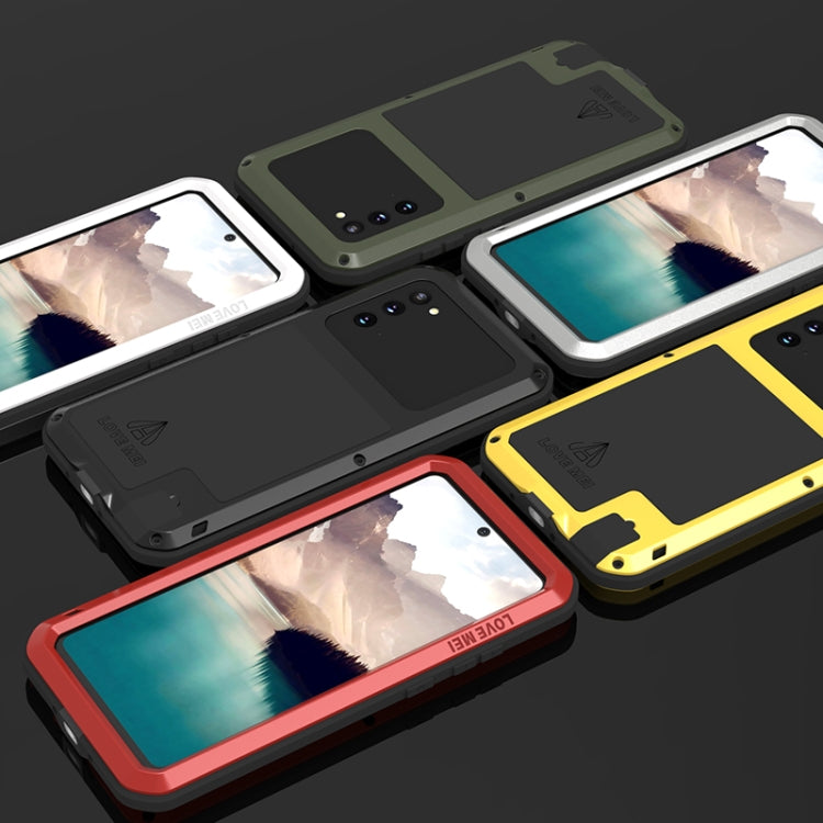 For Samsung Galaxy Note 20 LOVE MEI Metal Shockproof Waterproof Dustproof Protective Case without Glass(Black) - free shipping - PMC TechLife - Order now!