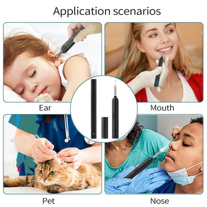 H02006 WiFi Smart Visual Ear Pick HD Digital Mouth Nose Ear Endoscope (Black) - Ear Care Tools by PMC Jewellery | Online Shopping South Africa | PMC Jewellery