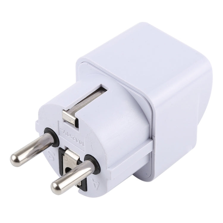 Portable Universal UK Plug to EU Plug Power Socket Travel Charger Adapter with Fuse - Plug Adaptor by PMC TechLife | Online Shopping South Africa | PMC TechLife