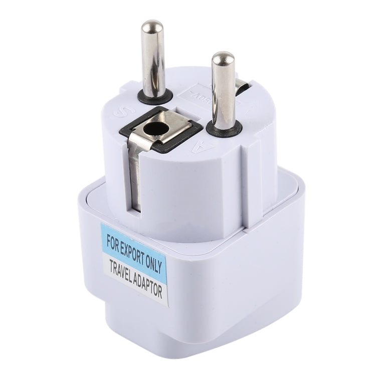 Portable Universal UK Plug to EU Plug Power Socket Travel Charger Adapter with Fuse - Plug Adaptor by PMC TechLife | Online Shopping South Africa | PMC TechLife