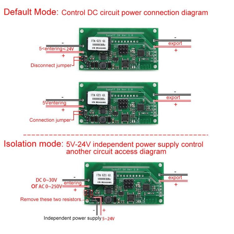 Sonoff SV 10A Single Channel WiFi Wireless Remote Timing Smart Switch Relay Module Works with Alexa and Google Home, Support iOS and Android, DC 5V-24V - free shipping - PMC TechLife - Order now!