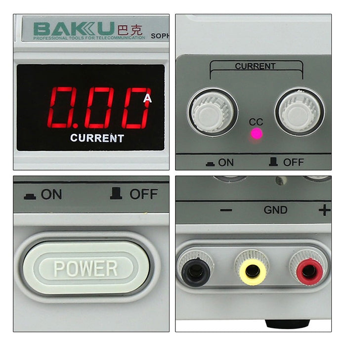 BAKU BK-305D 220V Switching Multi-Function Variable DC LED Uninterrupted Power Supply Repair Voltmeter Ammeter for Mobile Phone / Laptop - Repair Platform by BAKU | Online Shopping South Africa | PMC Jewellery | Buy Now Pay Later Mobicred