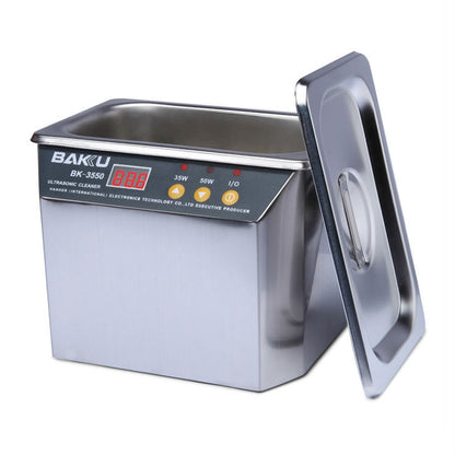 BAKU BK-3550 35W / 50W Adjustable 0.8L LCD Display Ultrasonic Cleaner, AC 220V, EU Plug - Ultrasonic Cleaner by BAKU | Online Shopping South Africa | PMC Jewellery | Buy Now Pay Later Mobicred