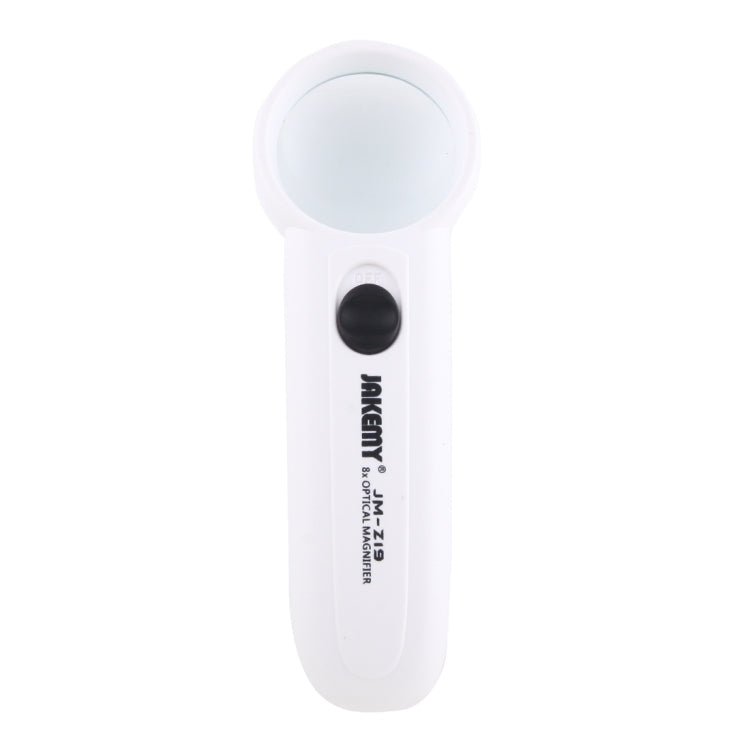 JAKEMY JM-Z19 Portable 8X Optical Magnifier with LED Light - Microscope Magnifier Series by JAKEMY | Online Shopping South Africa | PMC TechLife | Buy Now Pay Later Mobicred