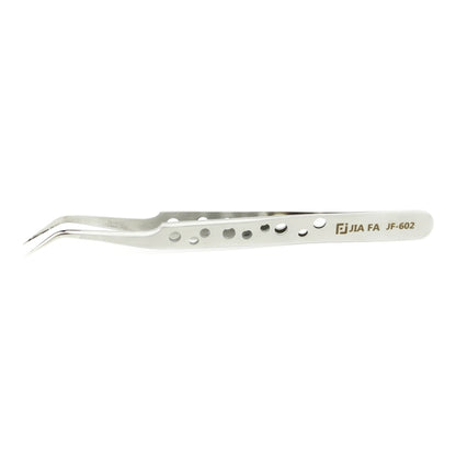 JIAFA JF-602 High-strength Curved Tip Tweezers(Silver) - Tweezers by JIAFA | Online Shopping South Africa | PMC Jewellery