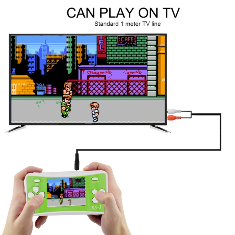 RS-1 Retro Portable Handheld Game Console, 2.5 inch 8 Bits True Color LCD, Built-in 152 Kinds Games(Blue) - free shipping - PMC TechLife - Order now!