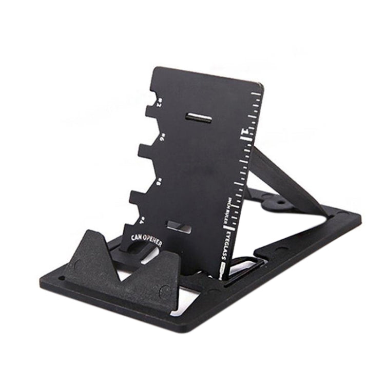 Multi-function Folding Stainless Steel Tool Card Bottle Opener Phone Holder - Desktop Holder by PMC TechLife | Online Shopping South Africa | PMC TechLife