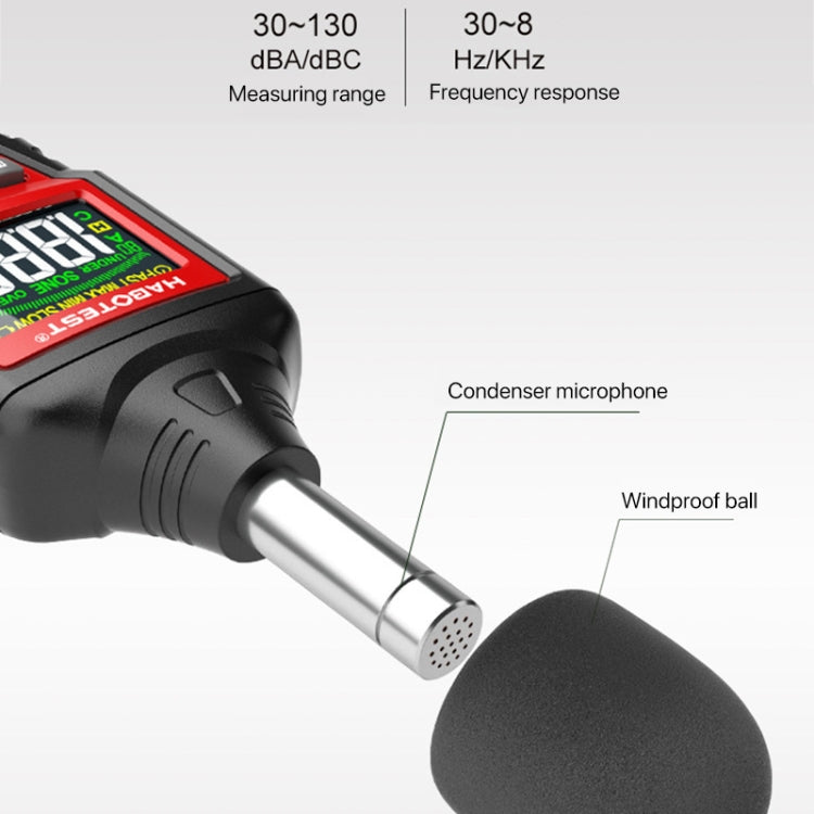 HABOTEST HT622B Household High Precision Digital Sound Level Meter - free shipping - PMC TechLife - Order now!