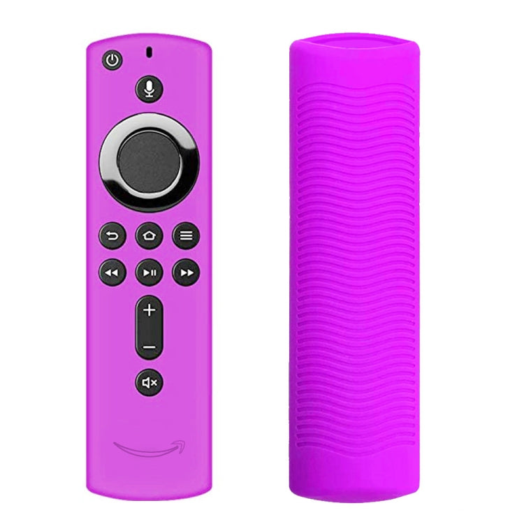 Non-slip Texture Washable Silicone Remote Control Cover for Amazon Fire TV Remote Controller (Purple) - Remote Control Covers by PMC TechLife | Online Shopping South Africa | PMC TechLife