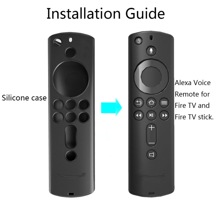 Non-slip Texture Washable Silicone Remote Control Cover for Amazon Fire TV Remote Controller (Purple) - Remote Control Covers by PMC Jewellery | Online Shopping South Africa | PMC Jewellery