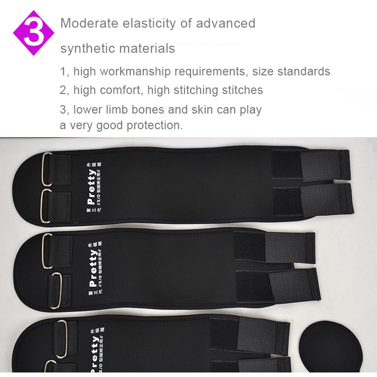 3 PCS/Set Leg Posture Corrector O/X-type Bowlegs Orthotic Bandage Straightening Belt Band, Size: M(Black) - Corrector by PMC Jewellery | Online Shopping South Africa | PMC Jewellery